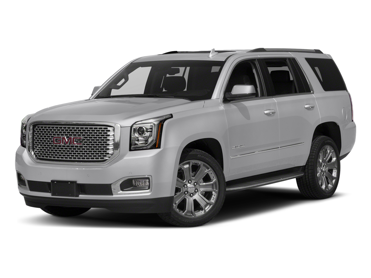 2018 GMC Yukon Denali Denali in Quicksilver Metallic — front three-quarter view