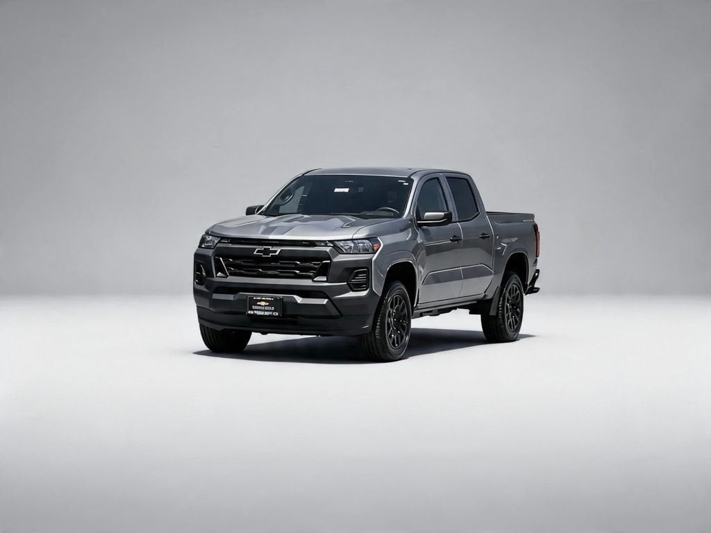2026 Chevrolet Colorado WT in Sterling Gray Metallic — front three-quarter view