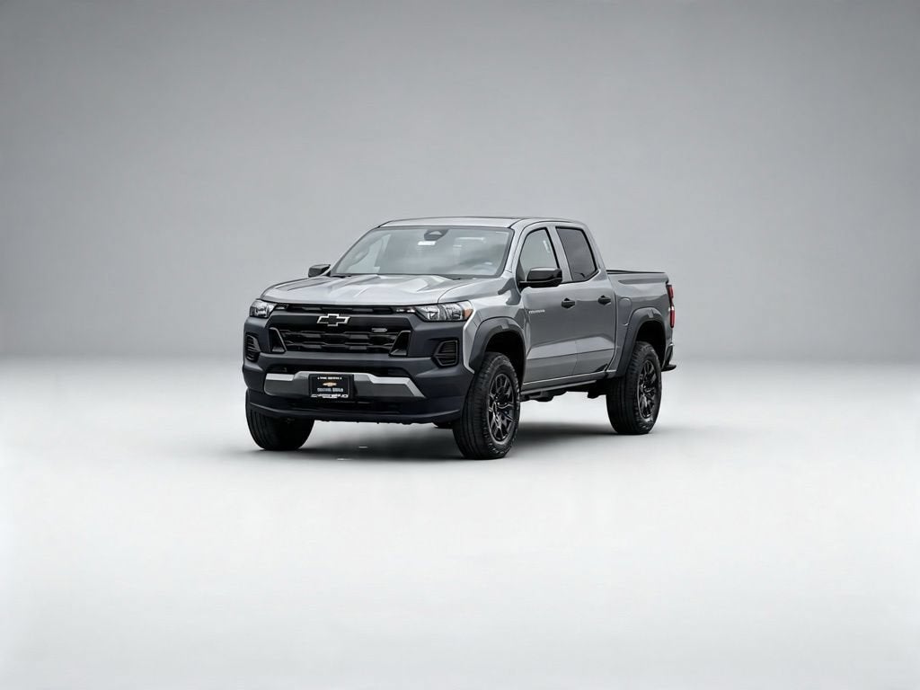 2026 Chevrolet Colorado Trail Boss in Sterling Gray Metallic — front three-quarter view