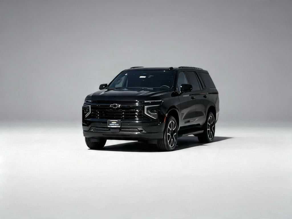 2026 Chevrolet Tahoe RST in Black — front three-quarter view