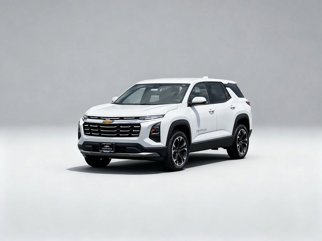 2026 Chevrolet Equinox LT in Summit White — front three-quarter view