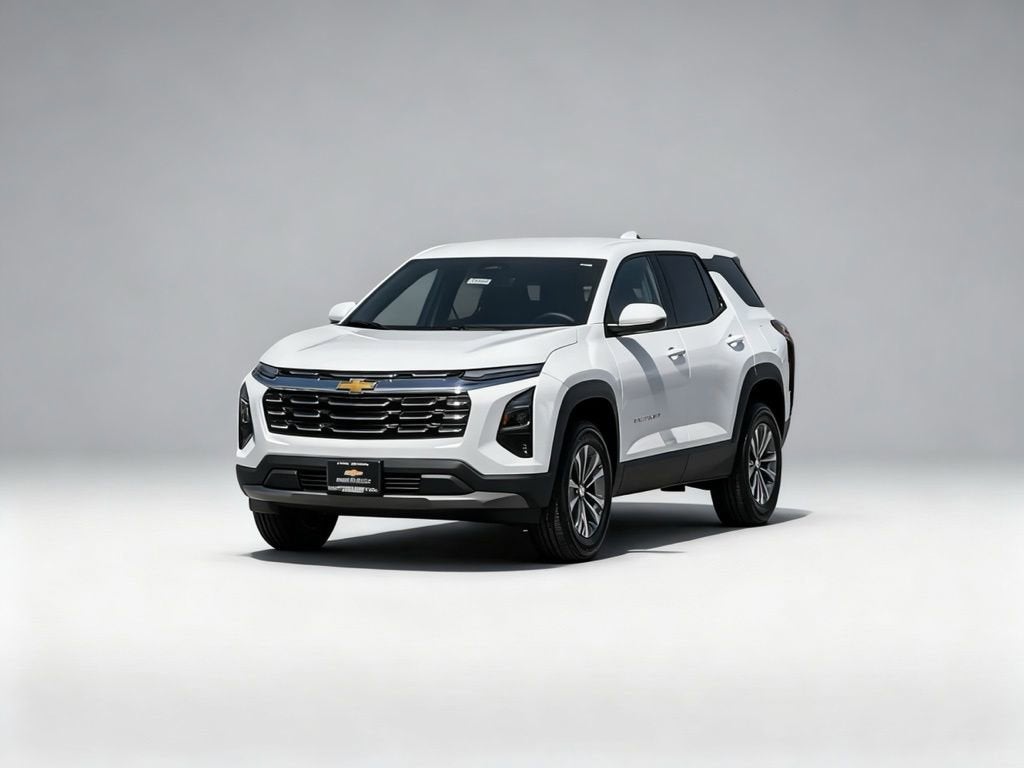 2026 Chevrolet Equinox LT in Summit White — front three-quarter view