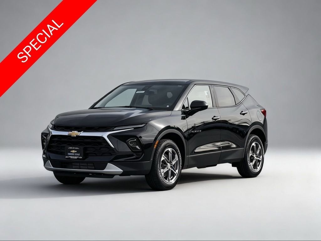 2026 Chevrolet Blazer 2LT in Black — front three-quarter view