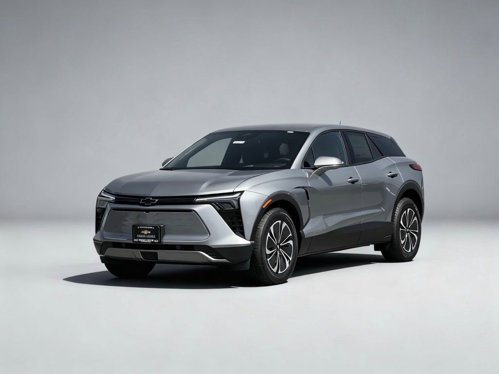 2026 Chevrolet Blazer EV LT in Sterling Gray Metallic — front three-quarter view