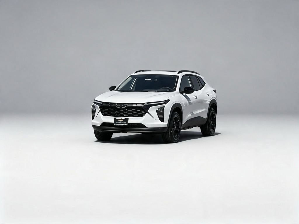 2026 Chevrolet Trax LT in Summit White — front three-quarter view