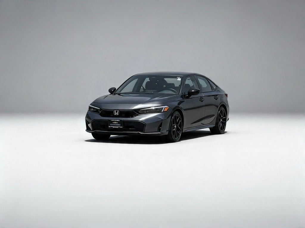 2026 Honda Civic Sport in Gray — front three-quarter view