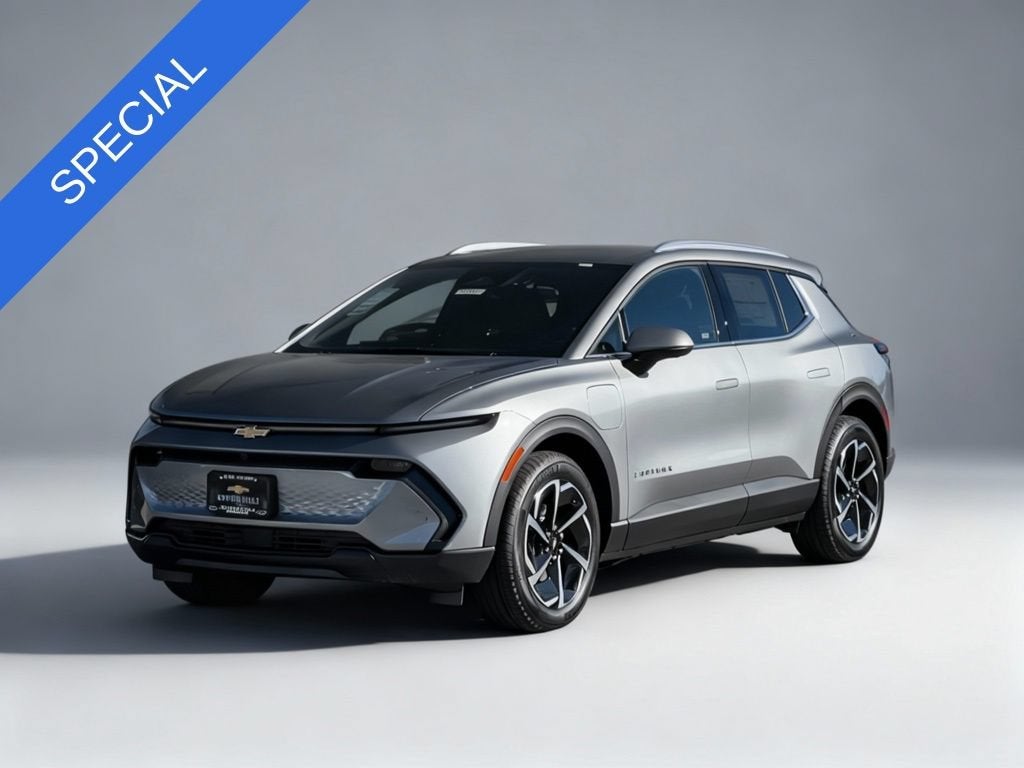 2026 Chevrolet Equinox EV LT in Sterling Gray Metallic — front three-quarter view